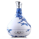 DEVANTI Aroma Diffuser Aromatherapy LED Night Light Air Humidifier Purifier Blue And White Porcelain Pattern 300ml - Coll Online