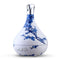 DEVANTI Aroma Diffuser Aromatherapy LED Night Light Air Humidifier Purifier Blue And White Porcelain Pattern 300ml - Coll Online