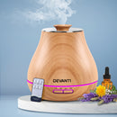 DEVANTi Aroma Diffuser Air Humidifier Light Wood Grain 400ml - Coll Online