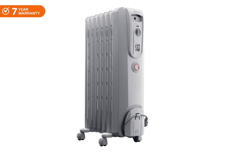 De'Longhi Thermo 1500W Oil Column Heater with Timer - White (DL1501T)