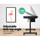 Artiss Adjustable Drawing Desk - Black and Grey - Coll Online