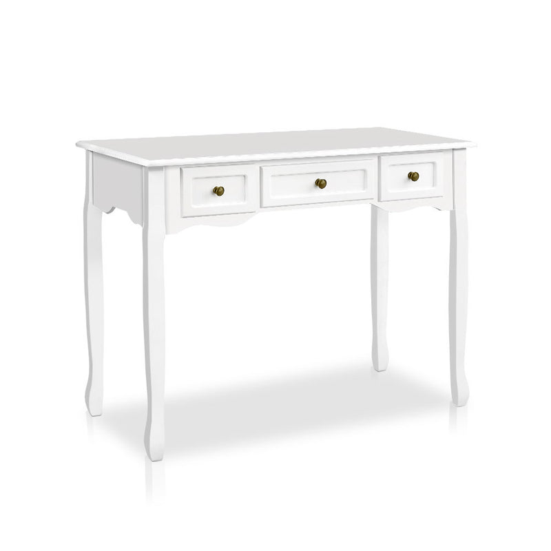 Artiss Hall Console Table Hallway Side Dressing Entry Wooden French Drawer White - Coll Online