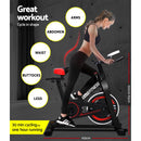 Everfit Spin Exercise Bike Cycling Fitness Commercial Home Workout Gym Black - Coll Online