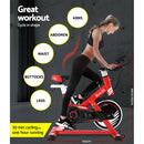 Everfit Exercise Spin Bike Cycling Fitness Commercial Home Workout Gym Equipment Red - Coll Online