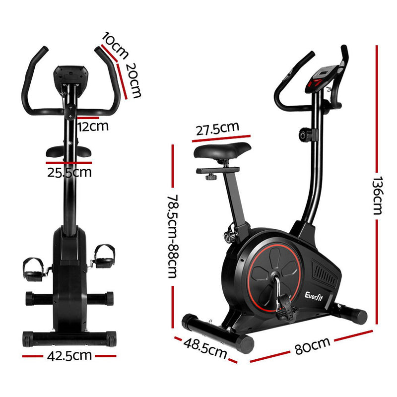 Everfit Exercise Bike Training Bicycle Fitness Equipment Home Gym Trainer Black - Coll Online