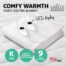 Giselle Bedding 9 Setting Fully Fitted Electric Blanket - King - Coll Online