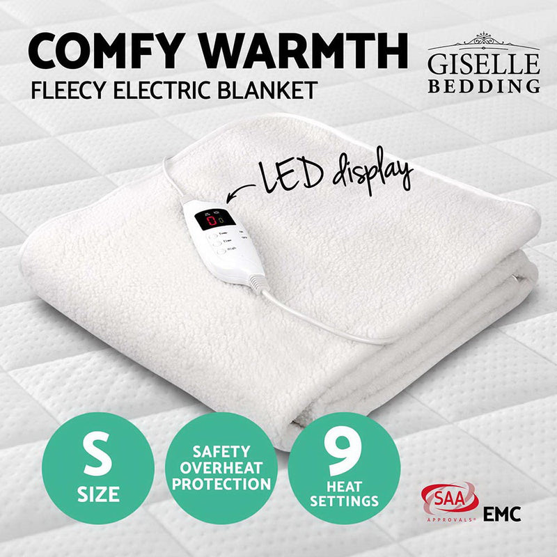 Giselle Bedding 9 Setting Fully Fitted Electric Blanket - Single - Coll Online