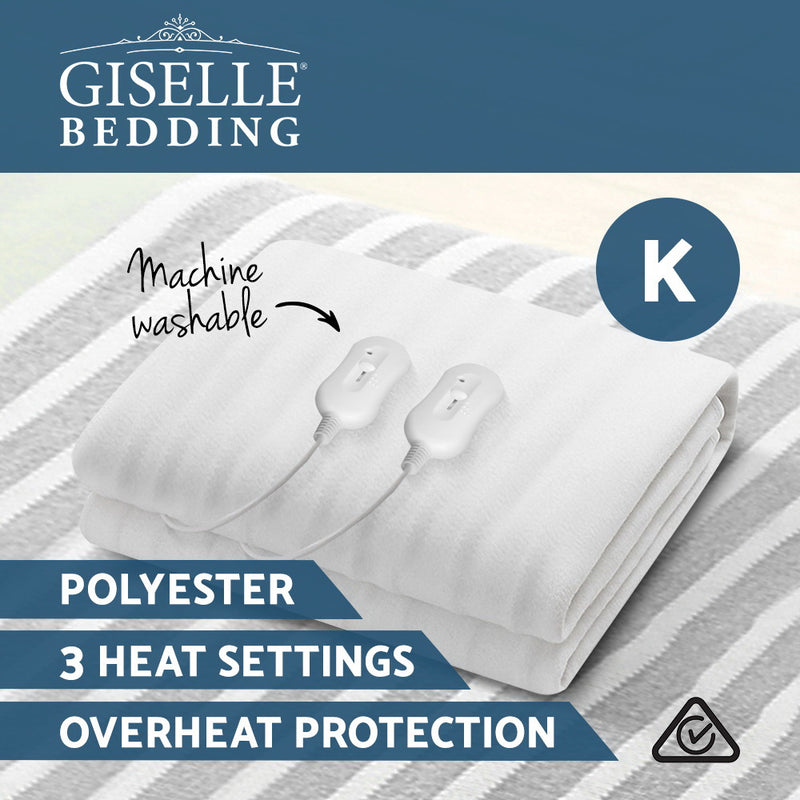 Giselle Bedding 3 Setting Fully Fitted Electric Blanket - King - Coll Online