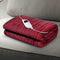 Giselle Bedding Electric Throw Blanket - Burgundy - Coll Online