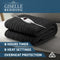 Giselle Bedding Electric Heated Throw Rug Washable Fleece Snuggle Blanket Charcoal - Coll Online