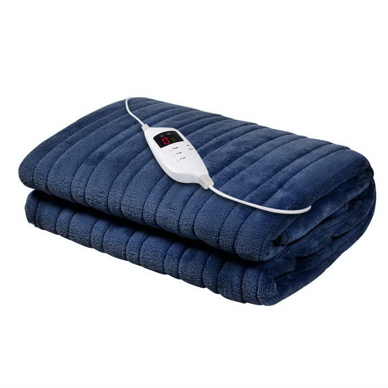 Giselle Bedding Electric Throw Blanket - Navy - Coll Online