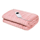 Giselle Bedding Heated Electric Throw Rug Fleece Sunggle Blanket Washable Pink - Coll Online