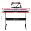 Alpha 61 Key Lighted Electronic Piano Keyboard LED Electric Holder Music Stand - Coll Online
