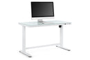 Ergolux Sorrento Electric Standing Desk (White/Glass)