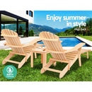 Gardeon 3 Piece Outdoor Beach Chair and Table Set