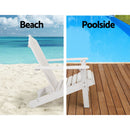 Gardeon Outdoor Sun Lounge Beach Chairs Table Setting Wooden Adirondack Patio Chair Lounges - Coll Online