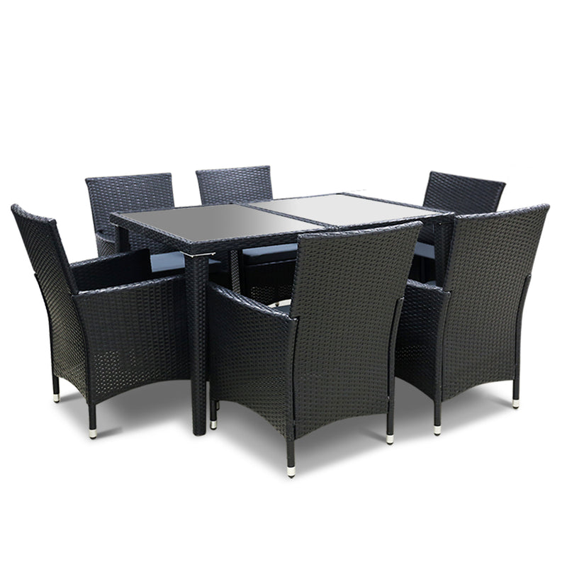 Gardeon Outdoor Furniture 7pcs Dining Set - Coll Online