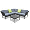 Gardeon 6PC Sofa Set Outdoor Furniture Lounge Setting Wicker Couches Garden Patio Pool - Coll Online