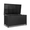 Gardeon 320L Outdoor Wicker Storage Box - Black - Coll Online