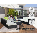 Gardeon 11PC Outdoor Furniture Sofa Set Wicker Garden Patio Lounge