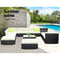 Gardeon 13PC Sofa Set with Storage Cover Outdoor Furniture Wicker - Coll Online