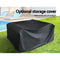 Gardeon 13PC Sofa Set with Storage Cover Outdoor Furniture Wicker - Coll Online