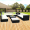 Gardeon 13PC Sofa Set with Storage Cover Outdoor Furniture Wicker - Coll Online