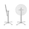 Gardeon Aluminium Adjustable Round Bar Table - Silver