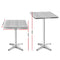Bar Table Outdoor Furniture Adjustable Aluminium Pub Cafe Indoor Square Gardeon