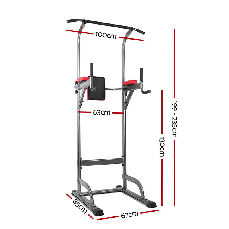 Everfit Power Tower 4-IN-1 Multi-Function Station Fitness Gym Equipment - Coll Online