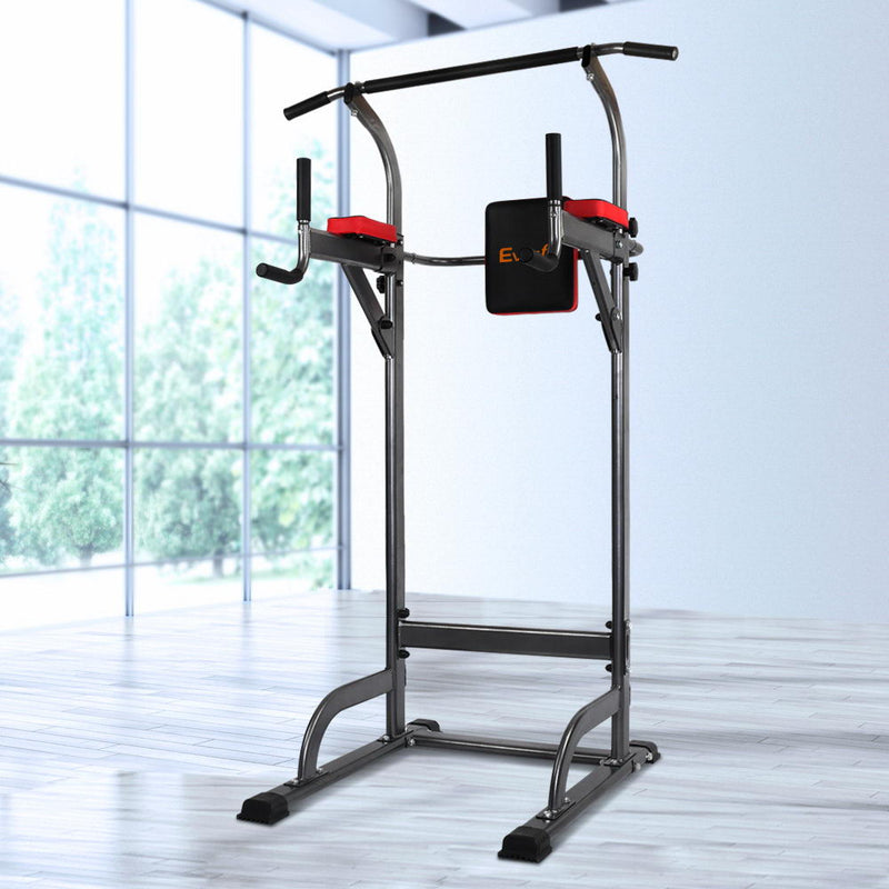 Everfit Power Tower 4-IN-1 Multi-Function Station Fitness Gym Equipment - Coll Online