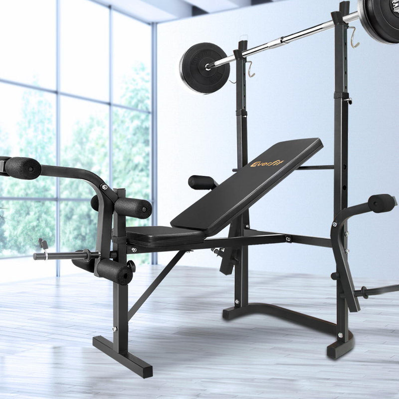 Everfit 7-In-1 Weight Bench Multi-Function  Power Station Fitness Gym Equipment - Coll Online