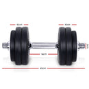 Everfit Fitness Gym Exercise Dumbbell Set 30kg - Coll Online