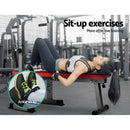 Everfit Multi-Station Weight Bench Press Weights Equipment Fitness Home Gym Red - Coll Online