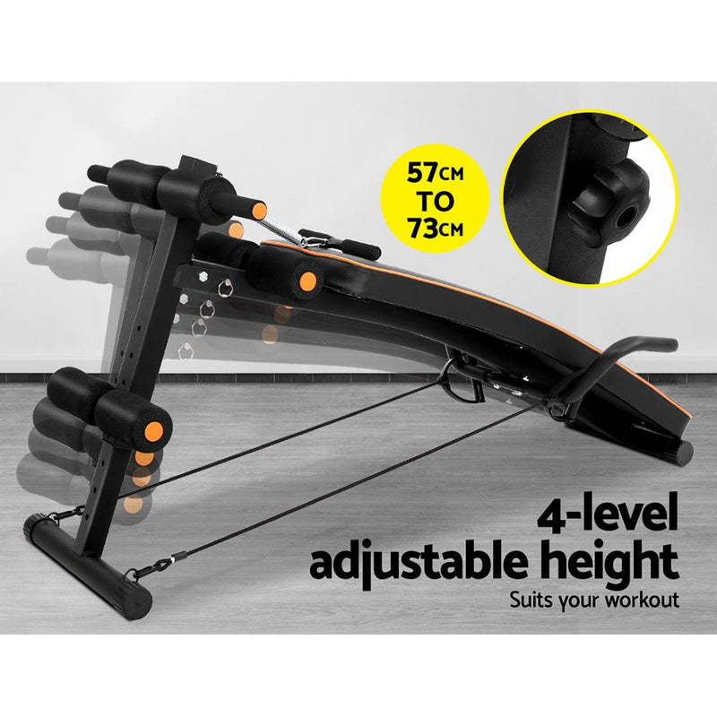 Adjustable Sit Up Weight Bench 05 Weights Fitness Home Gym Exercise Steel Frame - Coll Online