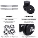 20KG Dumbbells Dumbbell Set Weight Training Plates Home Gym Fitness Exercise