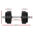 30kg Dumbbells Dumbbell Set Weight Plates Home Gym Fitness Exercise