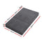 Giselle Bedding Double Size Folding Foam Mattress Portable Bed Mat Velvet Dark Grey