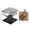 Grillz Camping Fire Pit BBQ Portable Folding Stainless Steel Stove Outdoor Pits - Coll Online