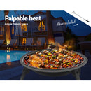 Grillz 22 Inch Portable Foldable Outdoor Fire Pit Fireplace - Coll Online