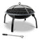 Grillz 30 Inch Portable Foldable Outdoor Fire Pit Fireplace - Coll Online