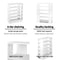 Artiss 6-Tier Shoe Rack Cabinet - White