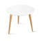 Artiss Round Side Table - White - Coll Online