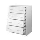 Artiss Tallboy 4 Drawers Storage Cabinet - White - Coll Online