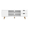 Artiss TV Cabinet Entertainment Unit Stand Wooden Scandinavian 120cm White