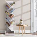 Artiss Display Shelf 9-Shelf Tree Bookshelf Book Storage Rack Bookcase White - Coll Online