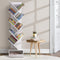 Artiss Display Shelf 9-Shelf Tree Bookshelf Book Storage Rack Bookcase White - Coll Online