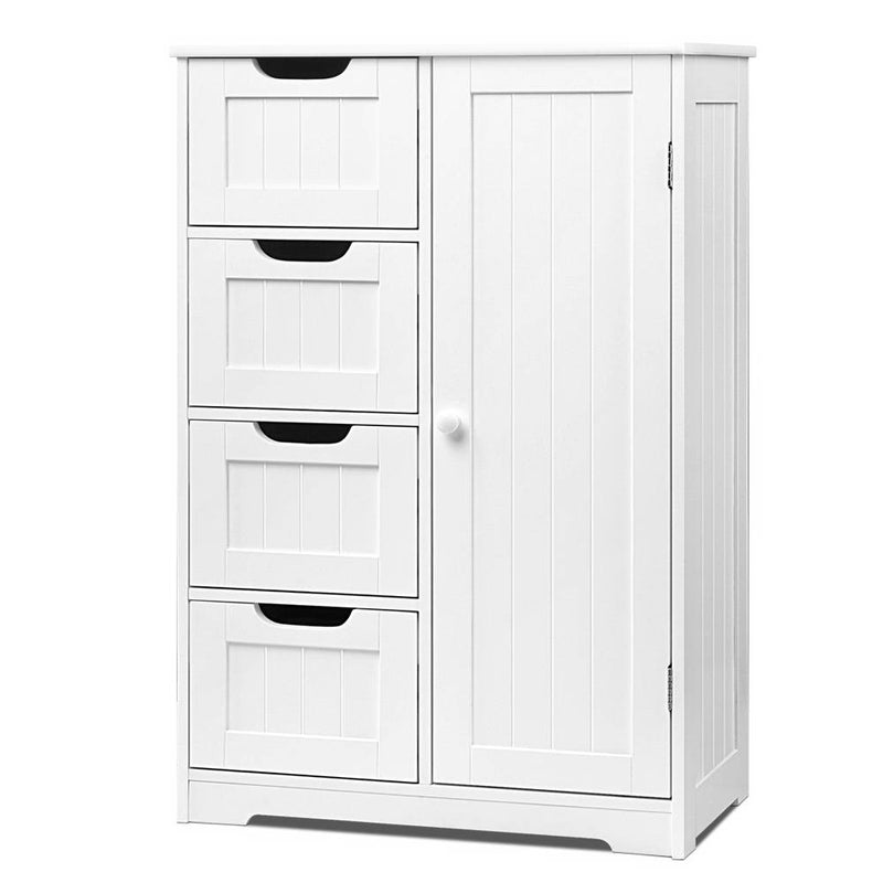 Artiss Bathroom Tallboy Storage Cabinet - White - Coll Online