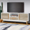 Artiss Wooden Entertainment Unit - White & Wood - Coll Online