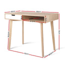 Artiss 2 Drawer Wood Computer Desk - Coll Online